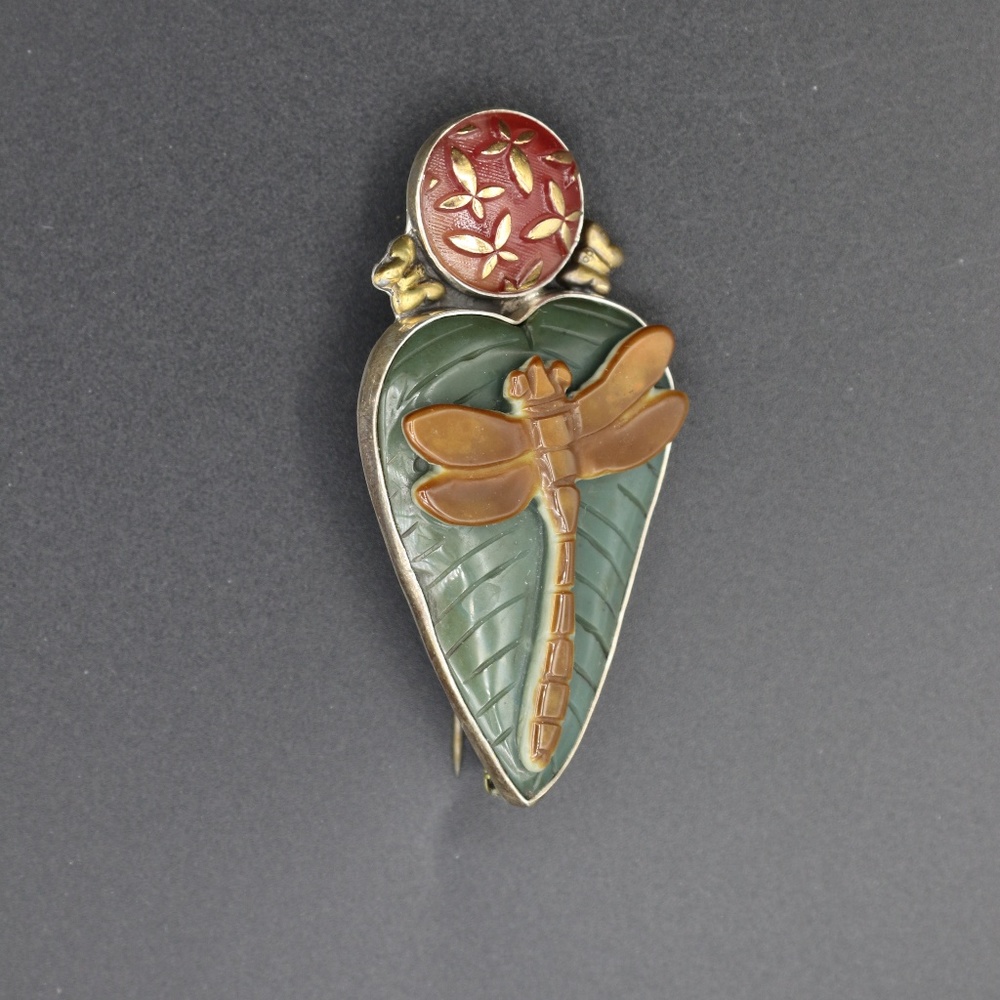 Vintage Amy Kahn Russell Pin/Pendant AKR silver